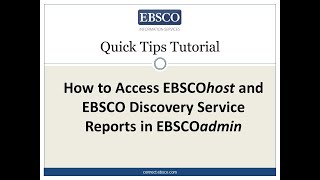 Accessing Reports & Statistics in EBSCOadmin (Hebrew)