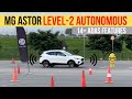 MG Astor ADAS Autonomous Level 2 Features Test - Most Detailed