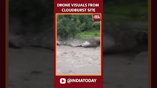 #himachalcloudburst Drone Visuals From Cloudburst Site #himachalpradesh #floods #himachalflood