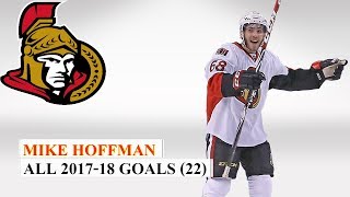 Mike Hoffman (#68) All 22 Goals of the 207-18 NHL Season