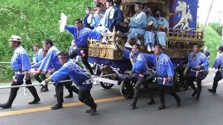 令和4年 成田祇園祭 最終日 ⑨ 土屋区 土屋囃子連 出発 砂切〜馬鹿囃子〜若いお巡りさん