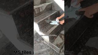 granite staircase install #tiles #granite #star cast design #ytshorts #shortvideo #construction