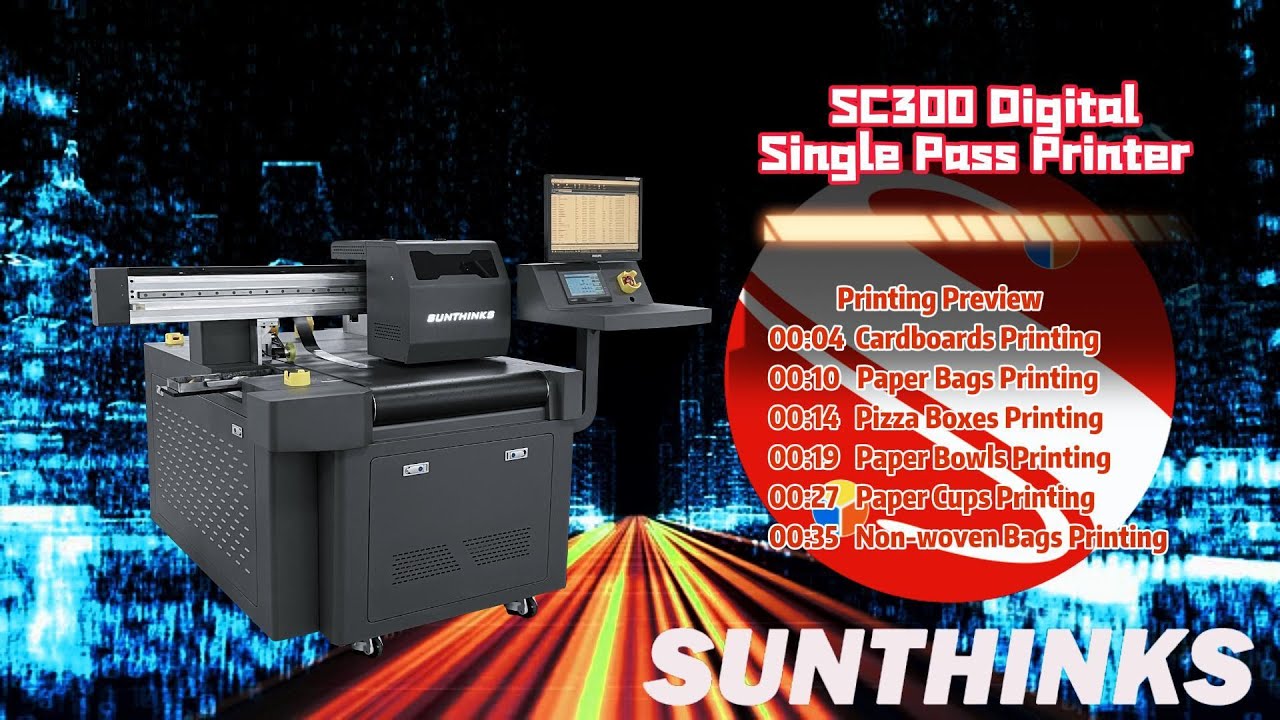 Sc300 A3 Digital Single Pass Printer Youtube