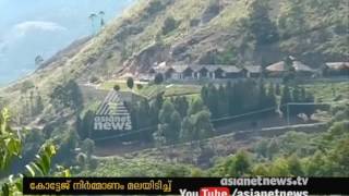 Munnar Land Encroachment: Illegal Cottage construction still progressing