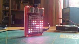 Raspberry Pi Unicorn Hat Binary Clock Timelapse