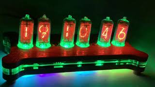 ニキシー管 時計 Nixie Clock ロシア製 IN-8-2 6管式