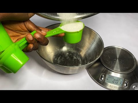 How do you measure half kg of sugar?