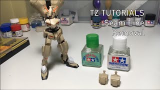 TZ TUTORIALS - Seam Line Removal ( Tamiya Cement )