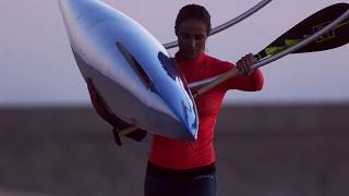 Surf Session on outrigger canoe with Olivia piana