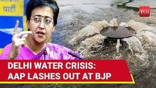 AAP's Atishi Trains Guns At Modi Govt Over Water Crisis | 'Hell In Delhi Conspiracy'