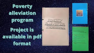 Class 12 economics project on poverty alleviation program #class12 #poverty #education #project