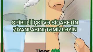 Tiens ilə Spirtli içki və siqaretin ziyanlarını təmizləyin. Məlumatı oxuyun