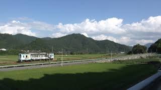 【4K定点撮影】若桜鉄道WT3300形（若桜線・隼～安部）