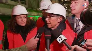 Savoie : Elisabeth Borne, ministre des transports, en visite sur le chantier du Lyon-Turin