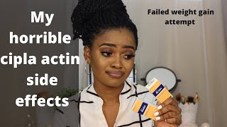 Horrible cipla actin experience | cipla actin side effects | failed weight gain