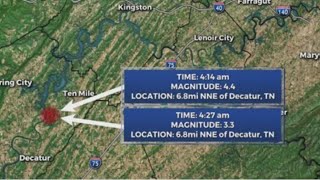 Magnitude 4.4 earthquake jolts Tennessee; felt in Atlanta