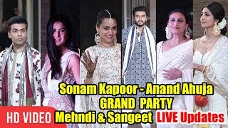 Sonam Kapoor-Anand Ahuja's GRAND Sangeet | LIVE Updates | Katrina, Rani, Shilpa, Karan, Arjun