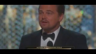 Leonardo DiCaprio Wins The Oscar 2016   The oscars 2016 Best Actor  The Revenant