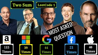 Most Popular technical Interview Question @ google, apple, amazon, meta, microsoft,uber | Two Sum: 1
