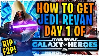 How To Get Jedi Revan Day 1 On A New Account In Galaxy Of Heroes Broken Hyperdrive Bundle Ruins F2P