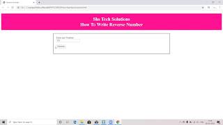 How To Write Reverse Number using JavaScript | Reverse Number in Javascript