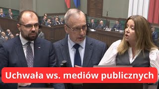 Sejm - uchwała ws. mediów publicznych | Cała debata [19 grudnia 2023 r.]