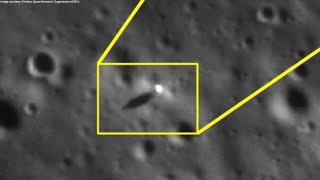 The Chandrayaan-3 lander observed by the Chandrayaan-2 orbiter