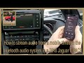 How to stream audio from a mobile through the bluetooth audio system in a 2018 Jaguar F PACE