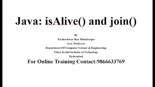 Java | Multi threading | isAlive() and join() methods