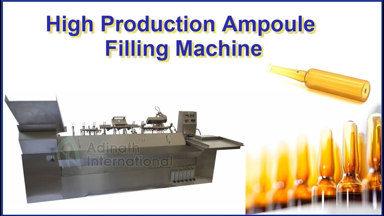 High Production Ampoule Filling Machine, Ampule Filler And Sealer - YouTube