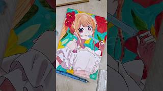 Painting Hoshino Ruby From Oshi No Ko B Komachi #ai #animeart #anime #art #seinen #oshinoko #ruby