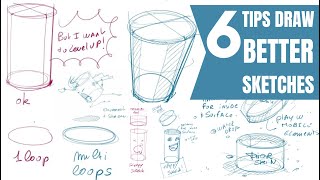 6 TIPS to Draw Better Sketches (for Beginner Designers)