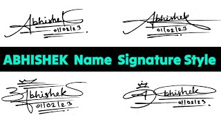 Alphabet 'A' signature style | Abhishek name signature style | sign your signature | #signature