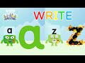 Writing letters A to Z with the Blocks | Learn to write | @Alphablocks