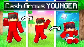 Cash Grows YOUNGER in Minecraft!