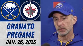 Don Granato Pregame Interview vs Winnipeg Jets (1/26/2023)