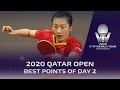 BEST Points of Day 2 | 2020 ITTF Qatar Open