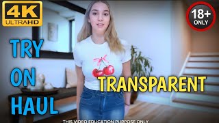 [4K] TRANSPARENT TRY ON HAUL | NO BRA TRENDS WITH LISA (2025)