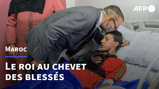 Séisme au Maroc: Mohammed VI rend visite aux blessés | AFP