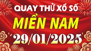 Quay thử xổ số Miền Nam hôm nay ngày 29/1/2025 (xs Đồng Nai, xs Cần Thơ, xs Sóc Trăng)