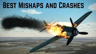 Best Piloting Crashes, Mishaps, and Fails - IL-2 Sturmovik Great Battles V7 - Flight Simulator