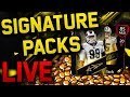 OPENING SIGNATURE PACKS, ELITE PLAYER PACKS, AND GIVING AWAY SNIPING FILTERS! MADDEN MOBILE 20