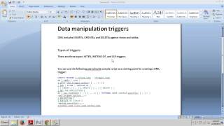 SQL Server tutorial 66: Data Manipulation Triggers