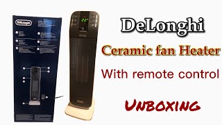 DeLonghi ceramic room fan heater with Remort control / goodperformance unboxing #unboxing #delonghi