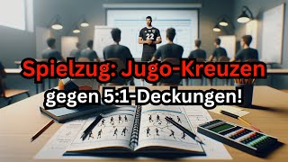 Spielzug: Das Jugo-Kreuzen gegen 5:1-Deckungen erklärt (Verschiedene Situationen lösen)