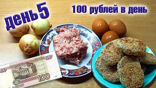 Выживаю неделю на 100 рублей в день. День 5.