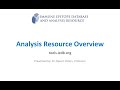 2022 User Workshop – 1.2 – IEDB Analysis Resource Overview & Section 1 Q&A