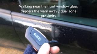 Pandora Car Alarm Proximity Sensor In Action