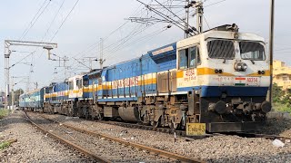 AMARAVATI EXPRESS || 17226 || UBL-BZA || GOOTY WDP-4D TWINS || CHAIN PULLING || INDIAN RAILWAYS ||