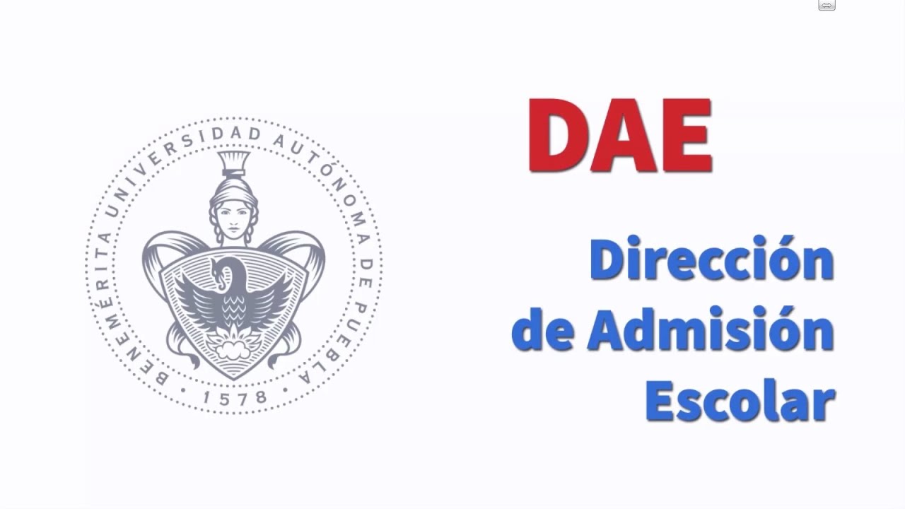 Dirección De Admisión Escolar DAE - YouTube